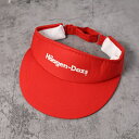 Haagen-Dazs ロゴプリント サンバイザー ハーゲンダッツ 帽子 企業 【古着】 【ヴィンテージ】 【中古】 【メンズ店】