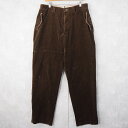 90's Ralph Lauren POLO SPORT USA製 太畝コーデュロイパンツ W34 90年代 90s ラルフローレン ポロスポーツ 茶色 ブラウ...