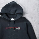 The Crystal Method エレクトロニックミュージック・デュオ 刺繍入り スウェットフーディー BLACK クリスタル・メソッド 電子音楽バンド ス...