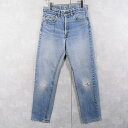 80's Levi's 505 内股シングル デニムパンツ W30 80s 80年代 リーバイス ジーンズ 【古着】 【ヴィンテージ】 【中古】【メンズ店】