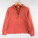 60's SPORTSWEAR OF QUALITY レースアップ スウェットシャツ M 60年代 60s スポーツウェア 【古着】 【ヴィンテージ】 【中古】...
