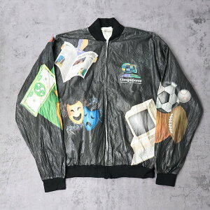90's CompuServe 通信会社 ペーパージャケット XL 90年代 90s コンピュサーブ 黒 ブラック テック TECH 企業 IT 長袖【古着】 【ヴィンテージ】 【中古】 【メンズ店】
