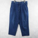DOCKERS 2タック デニムパンツ W35 ドッカーズ ジーンズ ジーパン テーパード【古着】 【ヴィンテージ】 【中古】 【メンズ店】