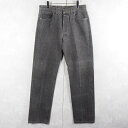 90's Levi's 501 USA製 先染め ブラックデニムパンツ W32 90s 90年代 リーバイス アメリカ製 黒 ブラック【古着】 【ヴィンテージ】 【中古】 【メンズ店】(4)