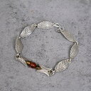 RORAN "Old Silver × Stone Agate Tiger's eye" ブレスレット ローラン アンティークジュエリー オールドシルバー アクセサリー【古着】 【ヴィンテージ】 【中古】 【メンズ店】
