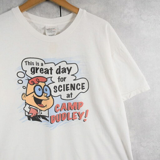 Dexter's Laboratory "This is a great day for SCIENCE at CAMP DUDLEY" キャラクタープリントTシャツ L デクスターズラボ アニメ カートゥーンネットワーク【古着】 【ヴィンテージ】 【中古】 【メンズ店】 Dexter's Laboratory "This is a great day for SCIENCE at CAMP DUDLEY" キャラクタープリントTシャツ L デクスターズラボ アニメ カートゥーンネットワーク【古着】 【ヴィンテージ】 【中古】 【メンズ店】