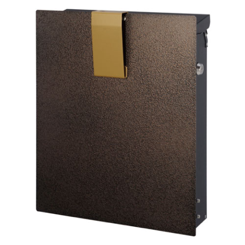 郵便ポスト・ノイエファイン ハンマートーン（ブロンズ＆ゴールド/壁掛け）[P-1072]【あす楽対応不可】..