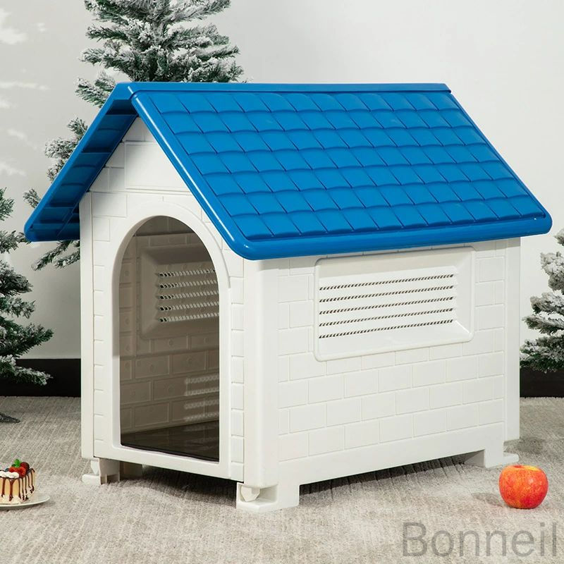 犬小屋 中型犬用 ドッグ 犬舎 ペットハウス ドッグハウス おうち ボブハウス 洗える 軽量プラスティック製 屋外 野外 室外 庭用 ペット館 便利で耐久性抜群の多機能ペットハウス