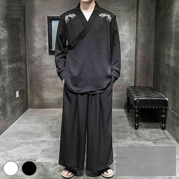 サイズM L XL 2XL 3XL 4XL 5XLサイズについての説明サイズ （約 cm） 　M：トップス着丈70・胸囲104・肩幅44・袖丈60 　M：ボトムス着丈89・ウエスト66-・ヒップ103 　L：トップス着丈72・胸囲108・肩幅45・袖丈61 　L：ボトムス着丈90.5・ウエスト70-・ヒップ108 　XL：トップス着丈74・胸囲112・肩幅46・袖丈62 　XL：ボトムス着丈91.5・ウエスト74-・ヒップ111 　2XL：トップス着丈76・胸囲116・肩幅47・袖丈63 　2XL：ボトムス着丈92.5・ウエスト78-・ヒップ115 　3XL：トップス着丈77・胸囲120・肩幅48・袖丈64 　3XL：ボトムス着丈93.5・ウエスト82-・ヒップ119 　4XL：トップス着丈78・胸囲126・肩幅49・袖丈65 　4XL：ボトムス着丈94.5・ウエスト86-・ヒップ123 　5XL：トップス着丈79・胸囲132・肩幅50・袖丈66 　5XL：ボトムス着丈95.5・ウエスト90-・ヒップ129 　※ウエスト表記は伸縮素材の平置き実寸です。 　※ウエストの伸縮範囲はプラス10cm前後です。素材ポリエステル65%・コットン35%色ブラック ホワイト備考 ●サイズ詳細等の測り方はスタッフ間で統一、徹底はしておりますが、実寸は商品によって若干の誤差(1cm〜3cm )がある場合がございますので、予めご了承ください。●製造ロットにより、細部形状の違いや、同色でも色味に多少の誤差が生じます。●パッケージは改良のため予告なく仕様を変更する場合があります。▼商品の色は、撮影時の光や、お客様のモニターの色具合などにより、実際の商品と異なる場合がございます。あらかじめ、ご了承ください。▼生地の特性上、やや匂いが強く感じられるものもございます。数日のご使用や陰干しなどで気になる匂いはほとんど感じられなくなります。▼同じ商品でも生産時期により形やサイズ、カラーに多少の誤差が生じる場合もございます。▼サイズM L XL 2XL 3XL 4XL 5XLサイズについての説明サイズ （約 cm） 　M：トップス着丈70・胸囲104・肩幅44・袖丈60 　M：ボトムス着丈89・ウエスト66-・ヒップ103 　L：トップス着丈72・胸囲108・肩幅45・袖丈61 　L：ボトムス着丈90.5・ウエスト70-・ヒップ108 　XL：トップス着丈74・胸囲112・肩幅46・袖丈62 　XL：ボトムス着丈91.5・ウエスト74-・ヒップ111 　2XL：トップス着丈76・胸囲116・肩幅47・袖丈63 　2XL：ボトムス着丈92.5・ウエスト78-・ヒップ115 　3XL：トップス着丈77・胸囲120・肩幅48・袖丈64 　3XL：ボトムス着丈93.5・ウエスト82-・ヒップ119 　4XL：トップス着丈78・胸囲126・肩幅49・袖丈65 　4XL：ボトムス着丈94.5・ウエスト86-・ヒップ123 　5XL：トップス着丈79・胸囲132・肩幅50・袖丈66 　5XL：ボトムス着丈95.5・ウエスト90-・ヒップ129 　※ウエスト表記は伸縮素材の平置き実寸です。 　※ウエストの伸縮範囲はプラス10cm前後です。素材ポリエステル65%・コットン35%色ブラック ホワイト備考 ●サイズ詳細等の測り方はスタッフ間で統一、徹底はしておりますが、実寸は商品によって若干の誤差(1cm〜3cm )がある場合がございますので、予めご了承ください。●製造ロットにより、細部形状の違いや、同色でも色味に多少の誤差が生じます。●パッケージは改良のため予告なく仕様を変更する場合があります。▼商品の色は、撮影時の光や、お客様のモニターの色具合などにより、実際の商品と異なる場合がございます。あらかじめ、ご了承ください。▼生地の特性上、やや匂いが強く感じられるものもございます。数日のご使用や陰干しなどで気になる匂いはほとんど感じられなくなります。▼同じ商品でも生産時期により形やサイズ、カラーに多少の誤差が生じる場合もございます。▼