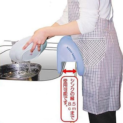 中高年向け キッチン腰サポートクッション シンク用 台上げ 腰痛予防 立ち作業を楽に 食器・野菜洗いもたれてシンク 腰楽 洗い物 楽ちん もたれる 低いキッチン シンク 引っ掛ける 腰痛対策 台所 料理