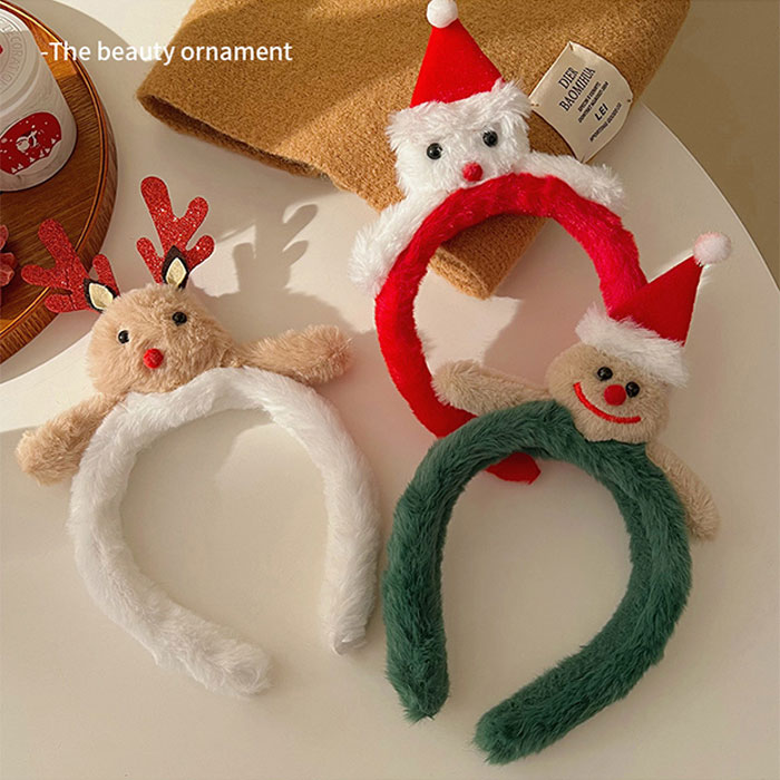 フィール08のクリスマス カチューシャ 可愛い ヘアピン クリスマス飾り 髪飾り カチューシャ クリスマスカチューシャ キッズ トナカイ ヘアアクセサリー 髪飾り サンタクロース サンタ帽 雪だるま コスチューム小物 簡単 コスプレ 仮装 パーティー イベント 女の子 レディース プレゼント｜アングル3