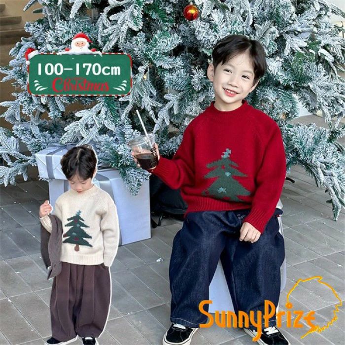 【クリスマス/お正月】男の子用 赤色 毛糸セーター クリスマス 新年 イベント用 キッズ ニット 秋冬用 裏起毛 男の子 かわいい 防寒 ぬくぬく 赤いセーター 子供服 100-170cm 通学用 男の子服 ベージュ レッド mm031z7x7lc