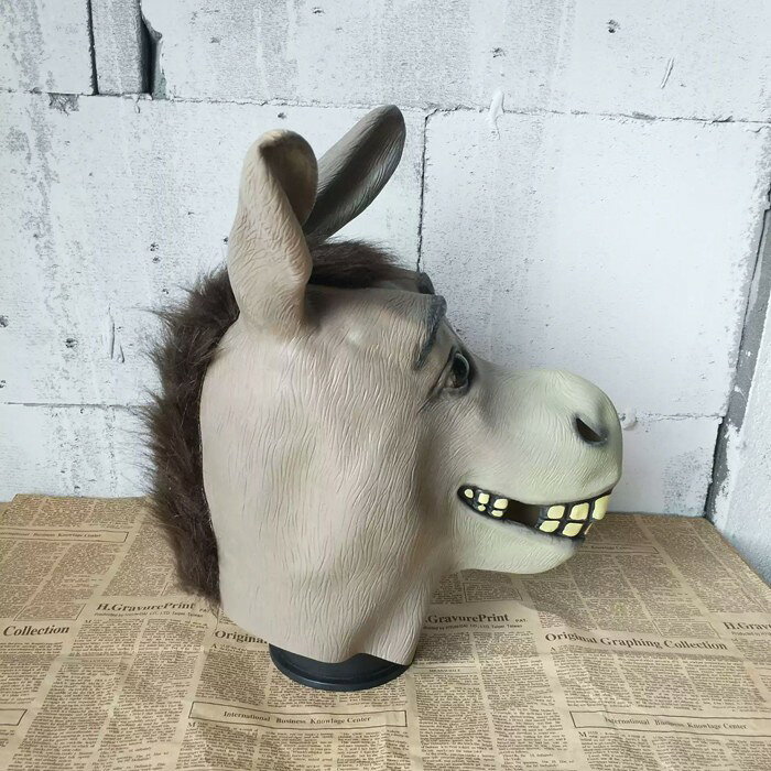 パーティーグッズ マスク コスプレ ろば コスプレ パーティーグッズ お面 コスチューム 小道具 ふわふわ ハロウィン 変装 変顔 仮装舞踏会 大人サイズ イベント用品 仮面舞会 面白い 被り物 ゲーム 宴会 忘年会 仮装 変装 mj025zbzbx0