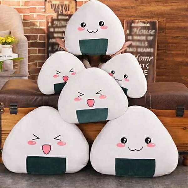 おにぎり抱き枕 ぬいぐるみ 抱きまくら お握り かわいい 癒しグッズ リラックス ね...