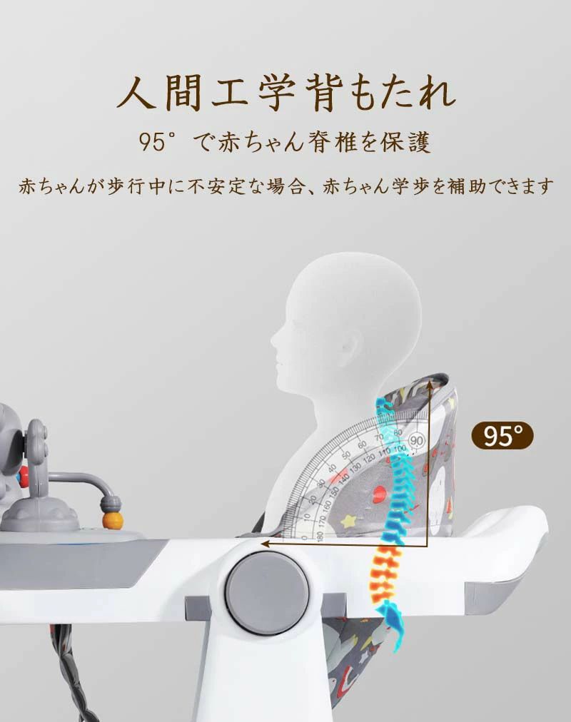 歩行器 歩く練習 赤ちゃん 手押し車 ベビーウォーカー 丸型 7ヶ月から 歩行訓練 ベ...