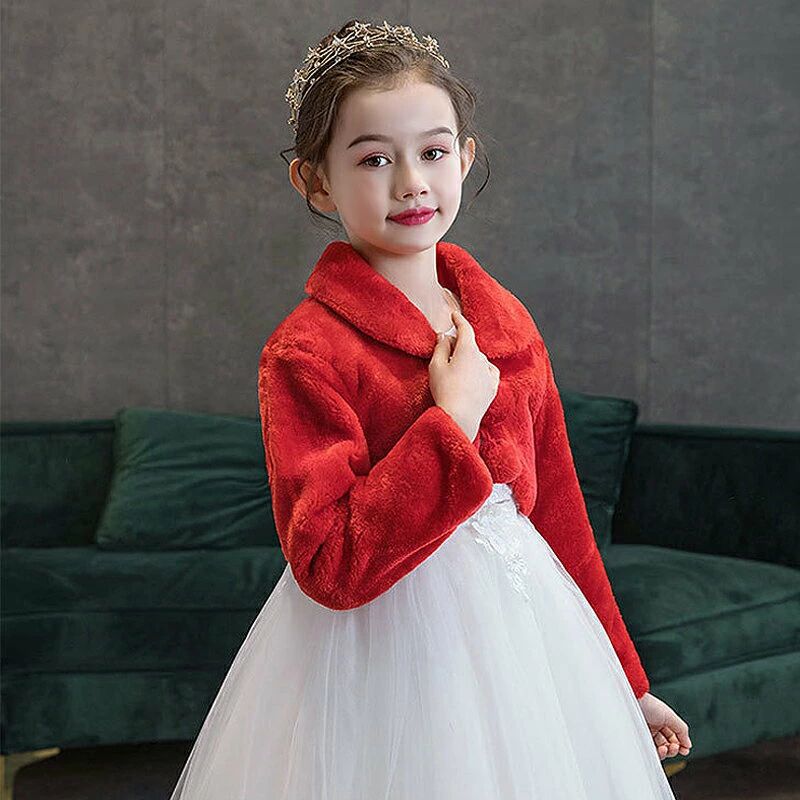 フィール08のケープ 子供 ボレロ 長袖 フォーマル ショール ワンピース コート 子供服 結婚式 ピアノ発表会 パーティー 演奏会 あったかい 上品 キッズ おしゃれ ドレス ジャケット 女の子 かわいい 七五三 カーディガン 送料無料｜アングル3