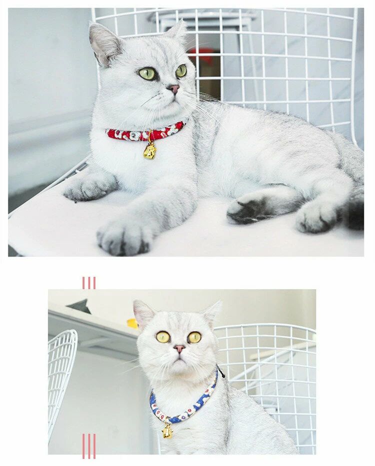 首輪 猫首輪 猫の首輪 猫用首輪 セーフティ 猫 ネコ 鈴付き 2本セット 安全 ペット...