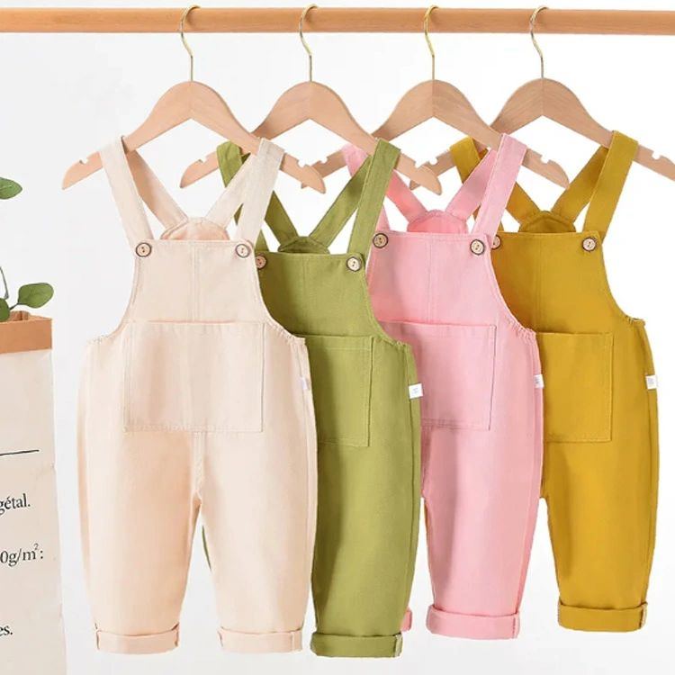 フィール08のオーバーオール キッズ 90cm ベビー服 サロペットパンツ ベージュ 男の子 女の子 80cm 送料無料 100cm イエロー｜アングル2