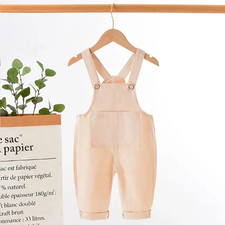 フィール08のオーバーオール キッズ 90cm ベビー服 サロペットパンツ ベージュ 男の子 女の子 80cm 送料無料 100cm イエロー｜アングル3