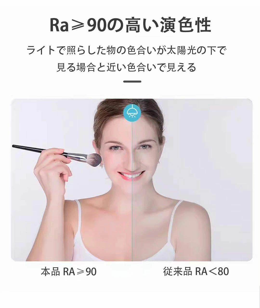 電気スタンド 360度回転可能 照明 目に優しい ハーフムーンライト ライト 照明器具 歯科室 フロアランプ 美容室 高度/角度調節可 スタンドライト テレワーク おしゃれ フロアスタンド LED 調光調色 リングライト ライト 化粧ライト 半月形フロアライト LED feel5351-10036201 FEEL FEEL サンプル画像3
