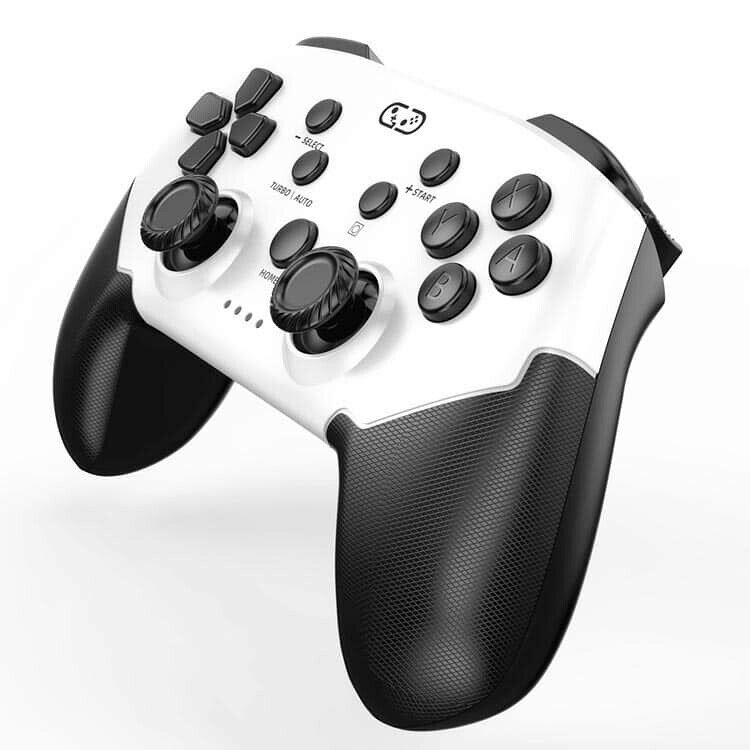 FEEL FEELのSwitch スイッチ switch1 2代対応 Switch2 コントローラー プロコン TURBO連射機能 連射ホールド Sungale マクロ機能 背面ボタン付き 自動連射機能｜アングル3