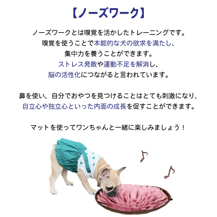 FEEL FEELの犬 ノーズワークマット 知育玩具 ノーズワーク おもちゃ 嗅覚訓練 KM598G 早食い防止 トレーニングマット｜アングル3