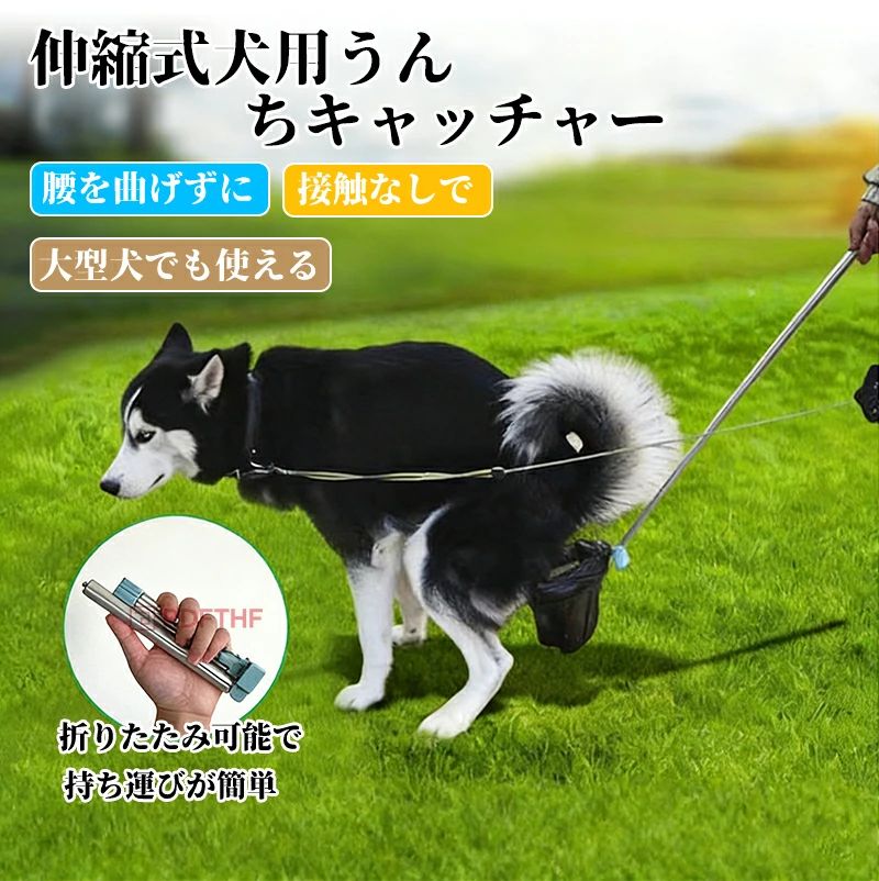 ペット用品 ペット健康 うんちキャッチャー 犬 容器 犬用トイレ 消耗品 自然乾燥 簡単洗浄 抗菌効果 通気性 環境に優しい アウトドア 水洗浄 コンパクトデザイン フンキャッチャー