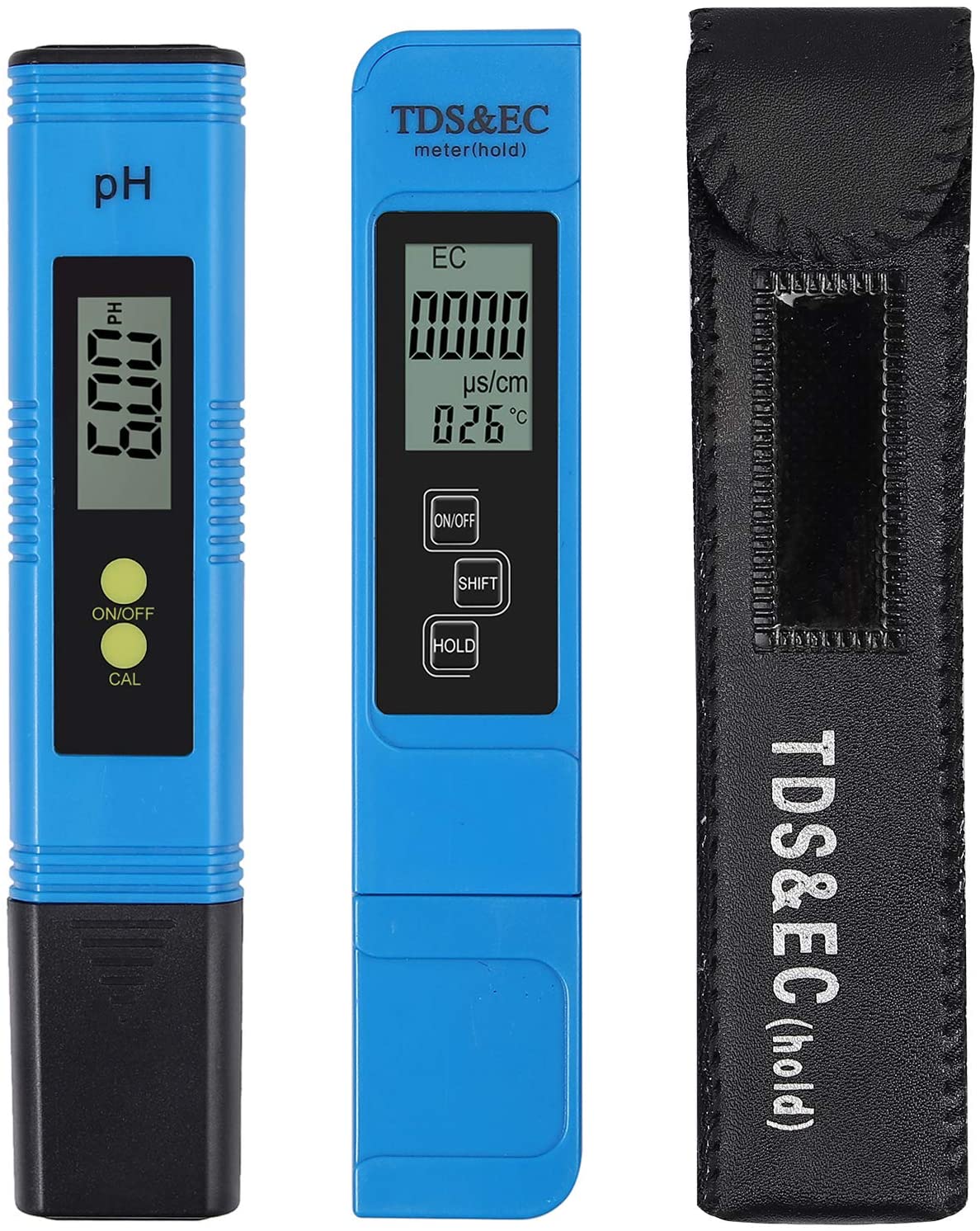 【商品情報】TDS ECメーター:測定範囲:0-9990ppm/0-9990us/cm;精度:+/- 2%;このTDS ECメーターは3 in 1で、TDS、EC、温度を測定できます。TDSメーターには自動温度補正機能が付いて、TDS EC メーターを使用して液体の導電率をテストするときに、25℃でのテスト結果を液体の導電率値に自動的に変換できます。デジタルPH計&TDS ECメーターは日常生活での水質管理、水生生物ビーシュリンプなどの飼育、家庭、実験室、水質検査キット、水耕栽培、熱帯魚飼育、水族館、プール、研究室、酵素、化粧品、水槽、逆浸透システム、スパなど様々な場所で使えます。小型でどこに行っても、持ち運びに便利です。TDS ECメーターはデータホールド、自動温度補償、自動オフ機能が付き、液体温度の影響を受けずに、より正確な測定結果を出すことができます。自動オフ機能によって、バッテリーを節約します。PH計 TDS ECメーター 水質測定