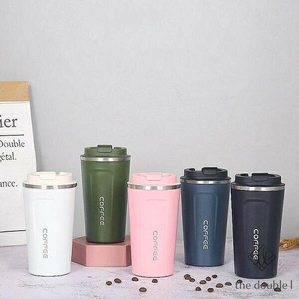 タンブラー コーヒーカップ 保温保冷 保温 ステンレス製 水筒 マグカップ ボトル コンパクト 軽量 ワンタッチオープ…