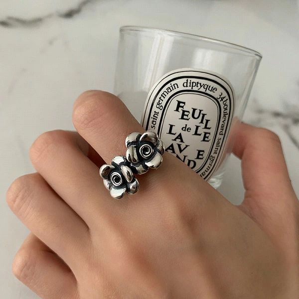 レディース 花リング ファンションリング アクセサリー 指輪 S925