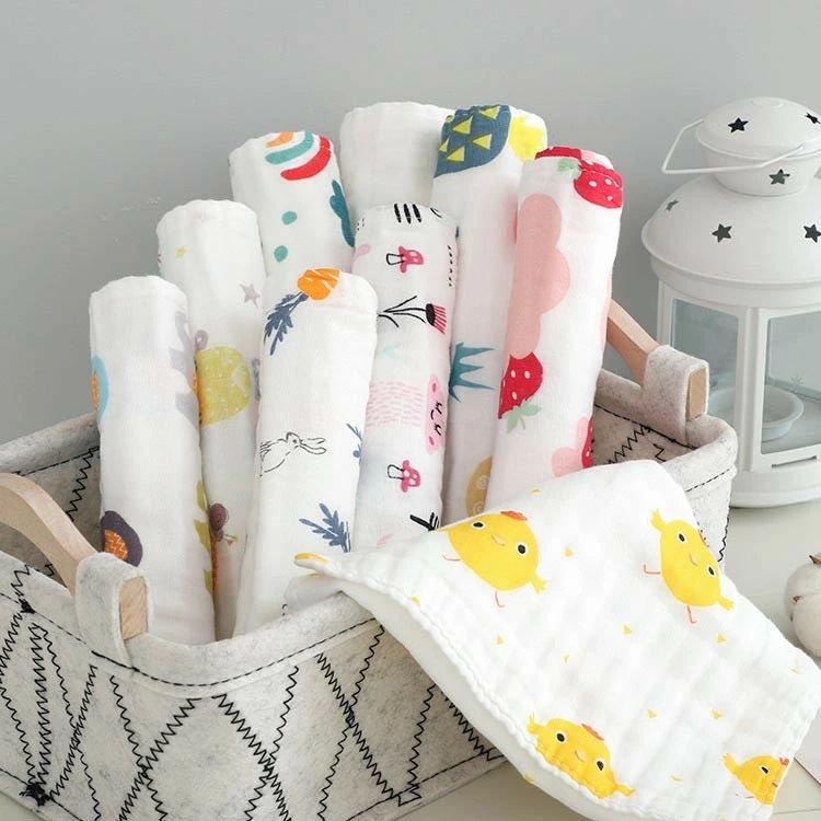 FEEL FEELの6重ガーゼ 3枚セット フェイスタオル ガーゼタオル ハンドタオル ガーゼハンカチ キッズ 子供 赤ちゃん 柔らかく 可愛い はんかち 6層 綿 コットン コットンタオル 通気性 ベビー 吸水 保育園 幼稚園 入園 入学 子供｜アングル3