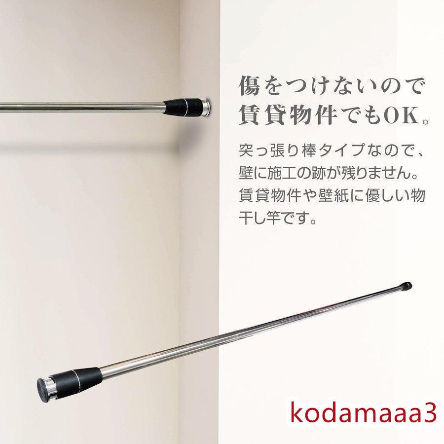 FEEL FEELの物干し竿 伸縮式 新生活 t-rod 3m 突っ張り棒 つっぱり棒 部屋干し 室内｜アングル3