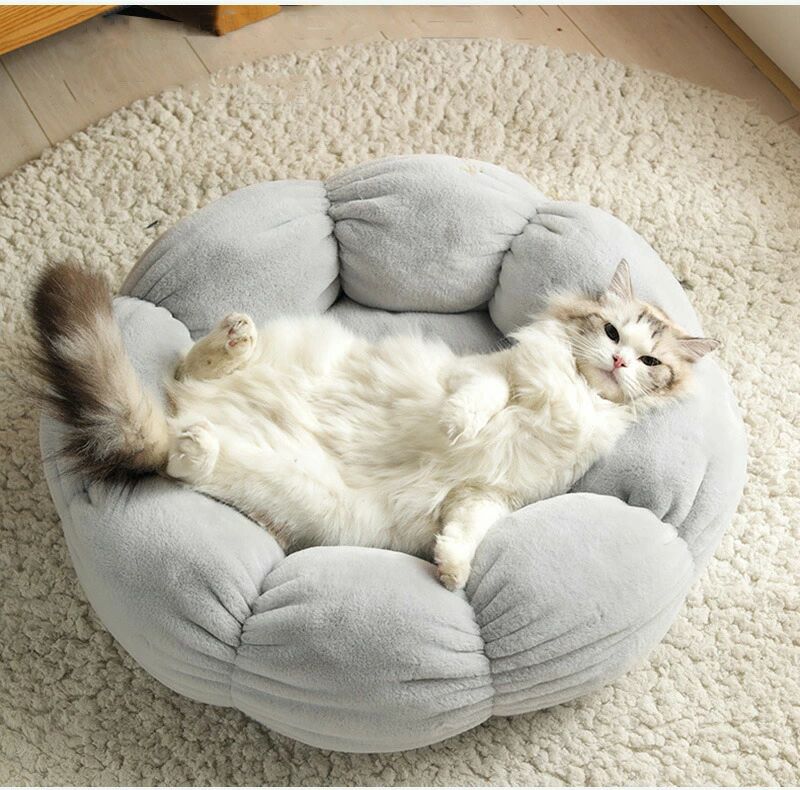 猫用 ペット用品 寒さ対策 ペットマット ふんわり ぐっすり眠る 暖かいベッド キャ...