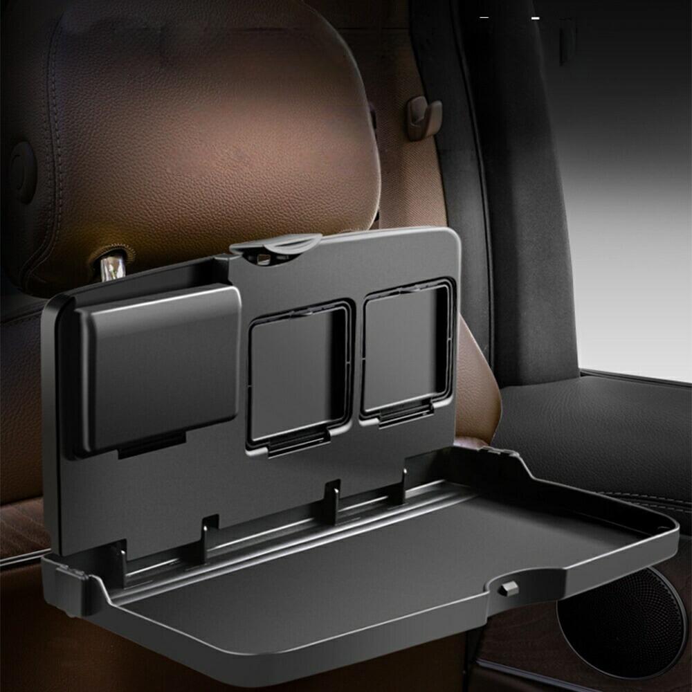 Other - 車内用品 ポイント消化 おすすめ コンビニフック付き 母の日 ギフト 人気 ドリンクホルダー 車用トレイ】ハンドルテーブル 車載簡易デスク シートバックテーブル フードトレイ 【多機能 取付簡単 リアシートトレイ 父の日 車中泊 ブラック 新生活 テーブル プレゼント 袋掛け