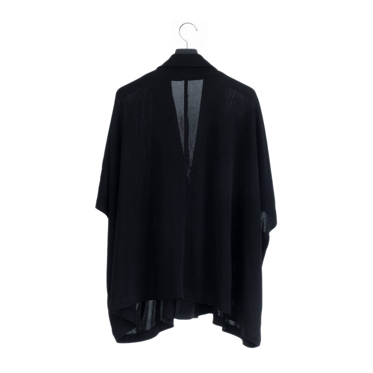 MAHITO MOTOYOSHI ポンチョ ジャケット (Black) ME-J1031 マヒトモトヨシ ニット サマーニット オーバーサイズ アウター ユニセックス メンズ ファッション アパレル 日本製 送料無料