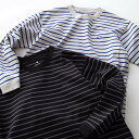 Snow Peak Heavy Cotton Border LS T-Shirt (2色) SW-24AU201 スノーピーク ボーダー Tシャツ ボーダー オールシーズン ゆったり ビッグT 長袖T ロンT アウトドア ユニセックス 送料無料