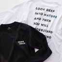 Snow Peak Think Twice Long Sleeve T-Shirt (2色) TS-24AU106 スノーピーク Tシャツ アインシュタイン 言葉 アウトドア プリントT ロンT 長袖T トップス ユニセックス 人気商品 送料無料