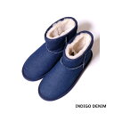 EMU Australia Stinger Denim Mini (2F INDIGO DENIM/LIGHT DENIM) W11376 G~[ V[vXL [g tJtJ tt _炩 u[c I[XgA Y 