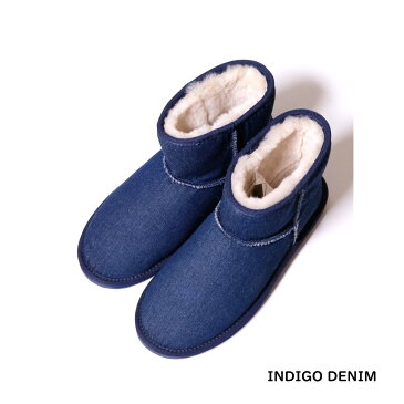 EMU Australia Stinger Denim Mini (2色 INDIGO DENIM/LIGHT DENIM) W11376 エミュー シープスキン ムートン フカフカ フワフワ 柔らか ブーツ オーストラリア メンズ 送料無料