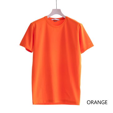 DANIELE ALESSANDRINI MAGLIA GIRO UNITO ST (2色 ORANGE/YELLOW) 211-65541001 ダニエレアレッサンドリーニ 伸縮性 無地T Tシャツ カットソー イタリア メンズ 送料無料