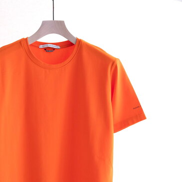 DANIELE ALESSANDRINI MAGLIA GIRO UNITO ST (2色 ORANGE/YELLOW) 211-65541001 ダニエレアレッサンドリーニ 伸縮性 無地T Tシャツ カットソー イタリア メンズ 送料無料