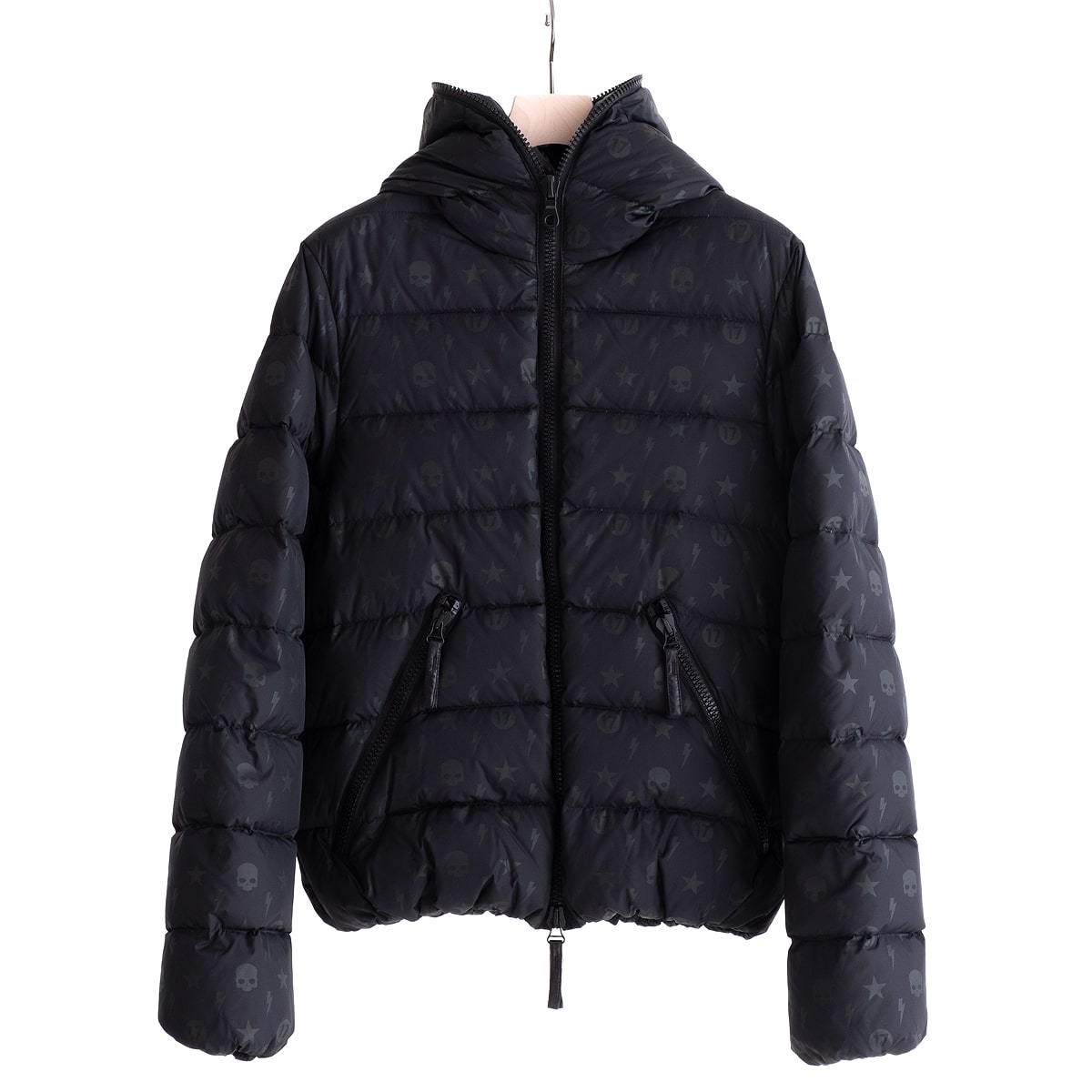 デュベティカ HYDROGEN ALLOVER DOWN JACKET HYDROGEN BY DUVETICA (BLACK) 210-76412001 ハイドロゲン デュベティカ ダウン 高品質 ダウンジャケット ジャケット イタリア メンズ 送料無料