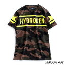 【SALE 30 OFF】 HYDROGEN HYDROGENTEE (2色 CAMOUFLAGE/BLACK×YELLOW FLUO) 210-22141002 ハイドロゲン TEE Tシャツ 蛍光イエロー プリント カットソー イタリア メンズ 送料無料