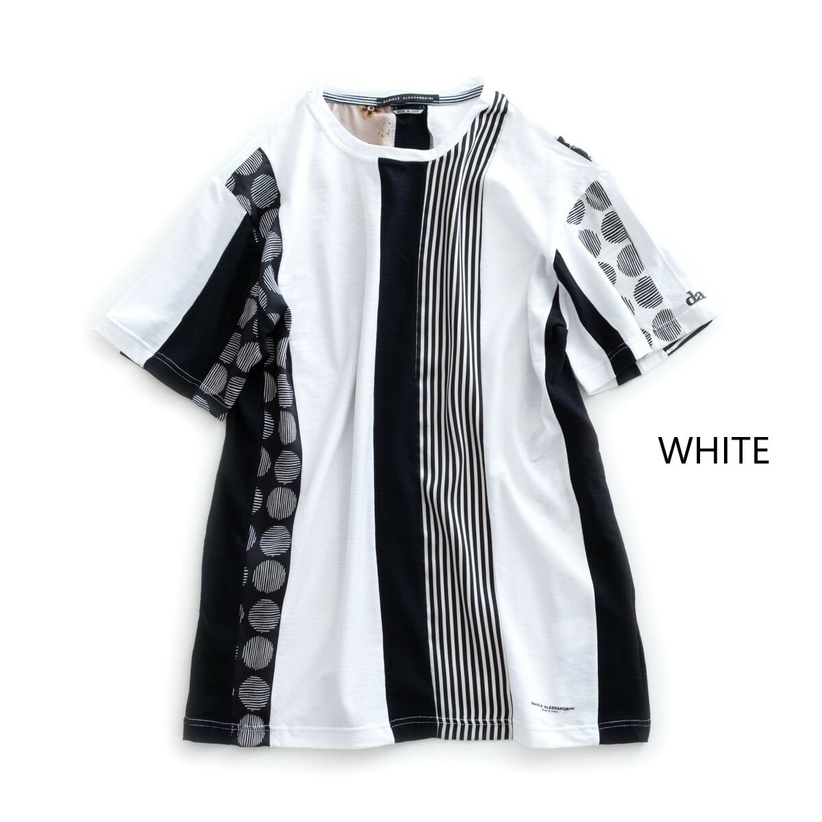 最終値下げ Daniele Alessandrini Maglia In Vari Modi St 2色 White Black 211 Danielealessandrini ダニエレアレッサンドリーニ 異素材 切り替え Tシャツ イタリア メンズ 100 本物保証 Valuetreeservice Com
