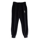 HYDROGEN SKULL SWEATPANTS (BLACK) 210-32771001 ハイドロゲン スカル スウェットパンツ スウェット 骸骨 ワッペン フェルト 裏フリース パンツ イタリア メンズ 送料無料