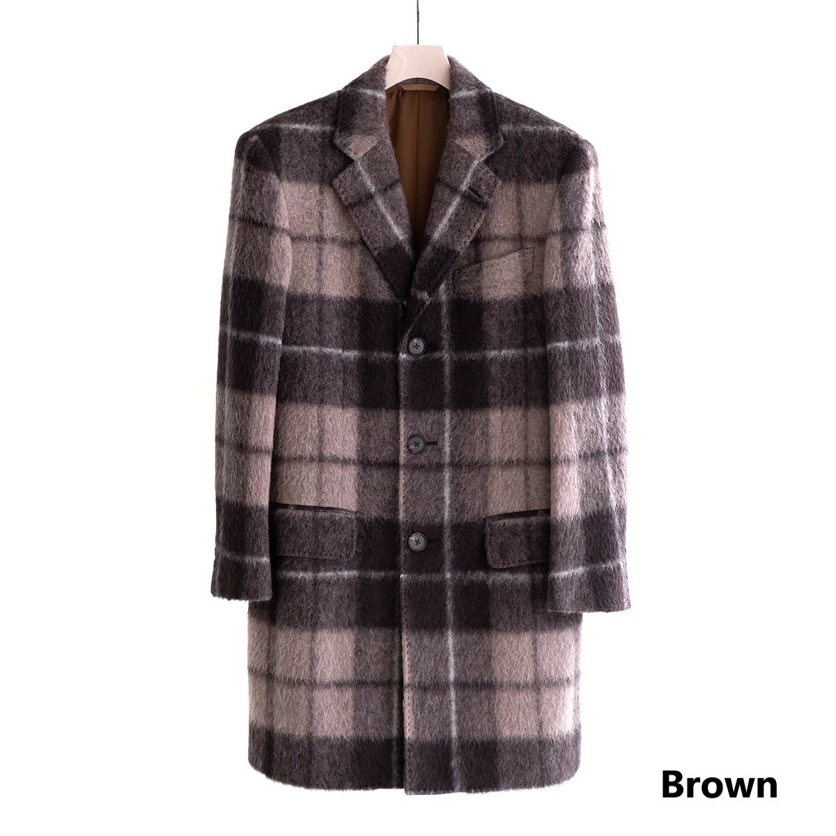 FEEL EASY ORIGINAL MADRAS CHECK MOHAIR CHESTER COAT (2色) FE-CO-7201 フィールイージー オリジナル マドラスチェック モヘア チェスターコート コート 日本製 メンズ 送料無料