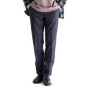 FEEL EASY ORIGINAL MICRO CHECK PANTS (Purple) FE-PT-6104 フィールイージー オリジナル マイクロチェック メーター単価最上位 高級生地 パンツ 日本製 メンズ 送料無料