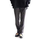 FEEL EASY ORIGINAL WINDOWPANE PANTS (Charcoal) FE-PT-6105 フィールイージー オリジナル ウインドウペン チェック パンツ 日本製 メンズ 送料無料
