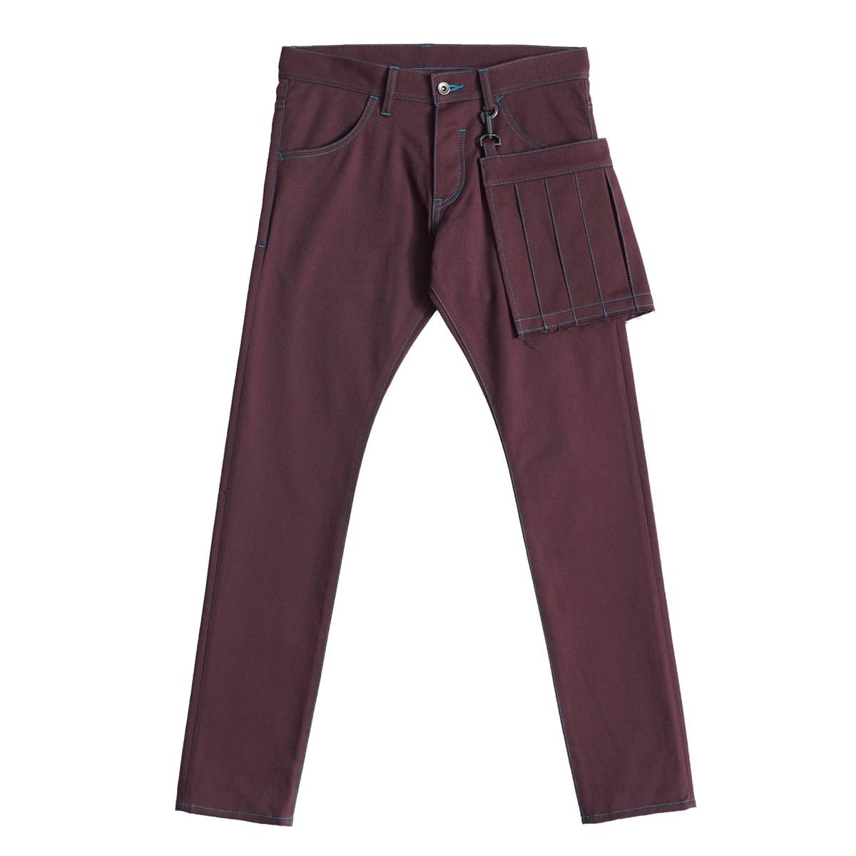 SHAREEF APRON SKINNY PANTS (2色) 21712015 シャリーフ エプロン スキニー スキニーパンツ スキニーデニム デニムパンツ ステッチ 取り外し アクセント パンツ 日本製 メンズ 送料無料