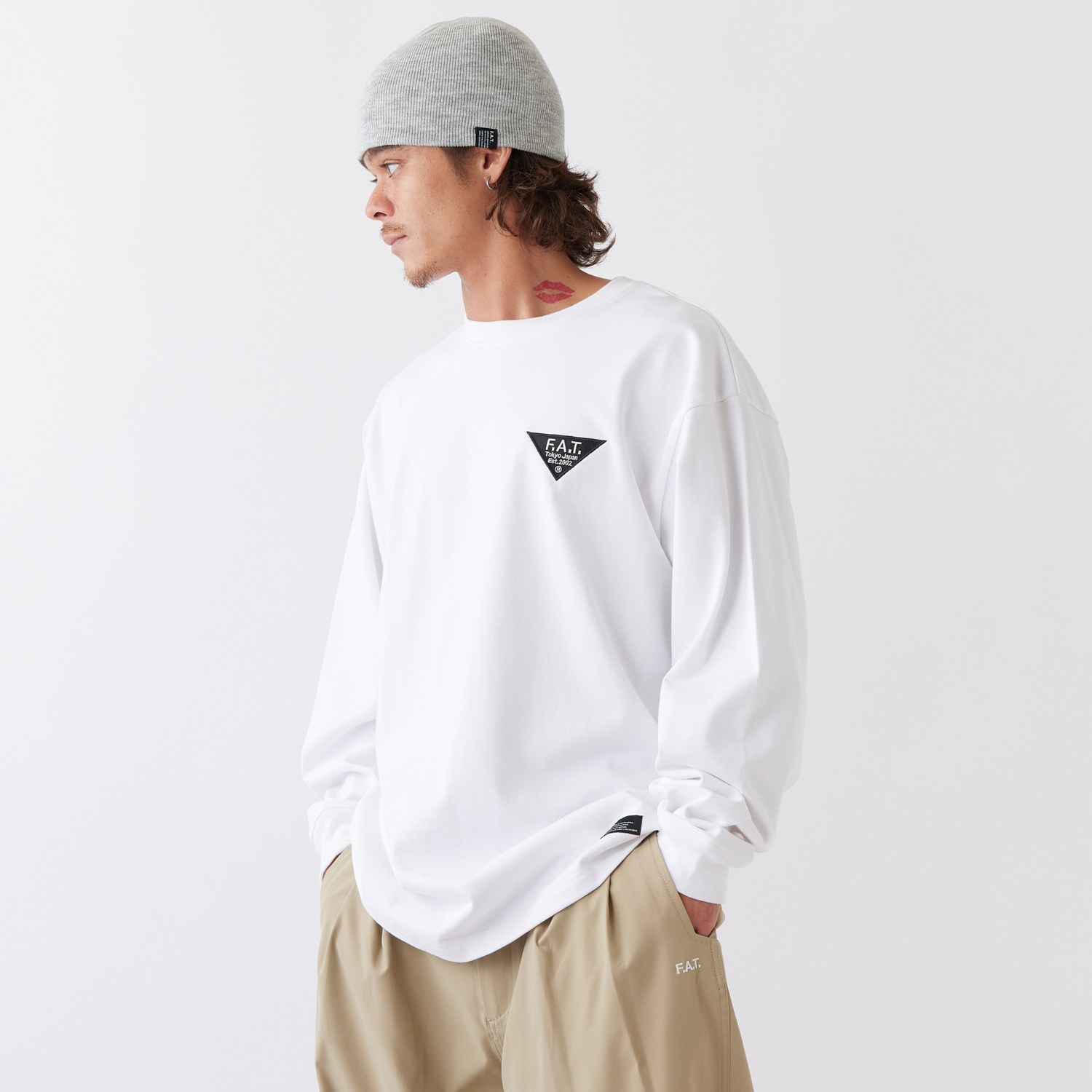 乐天商城 - FAT/INVER Tee L WHITE